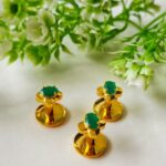 Green Bustaan Buttons - 925 SILVER